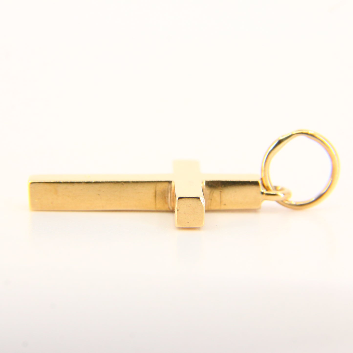 Vintage 9ct Gold Cross Pendant | Hallmarked 2002 w/ Queen’s Head Charm