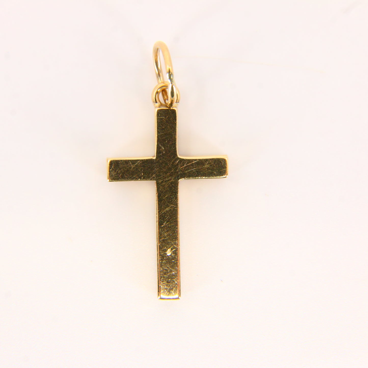 Vintage 9ct Gold Cross Pendant | Hallmarked 2002 w/ Queen’s Head Charm