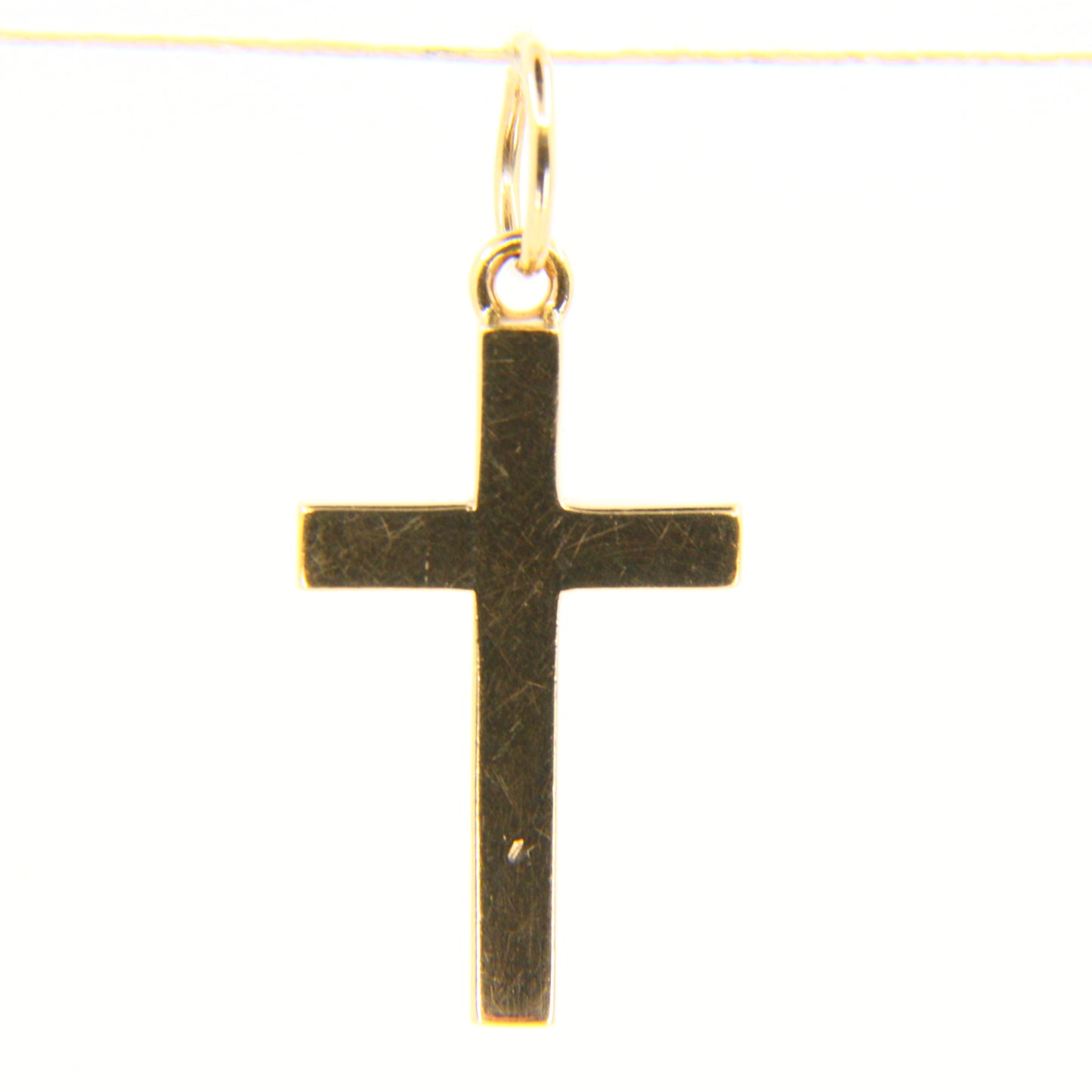 Vintage 9ct Gold Cross Pendant | Hallmarked 2002 w/ Queen’s Head Charm