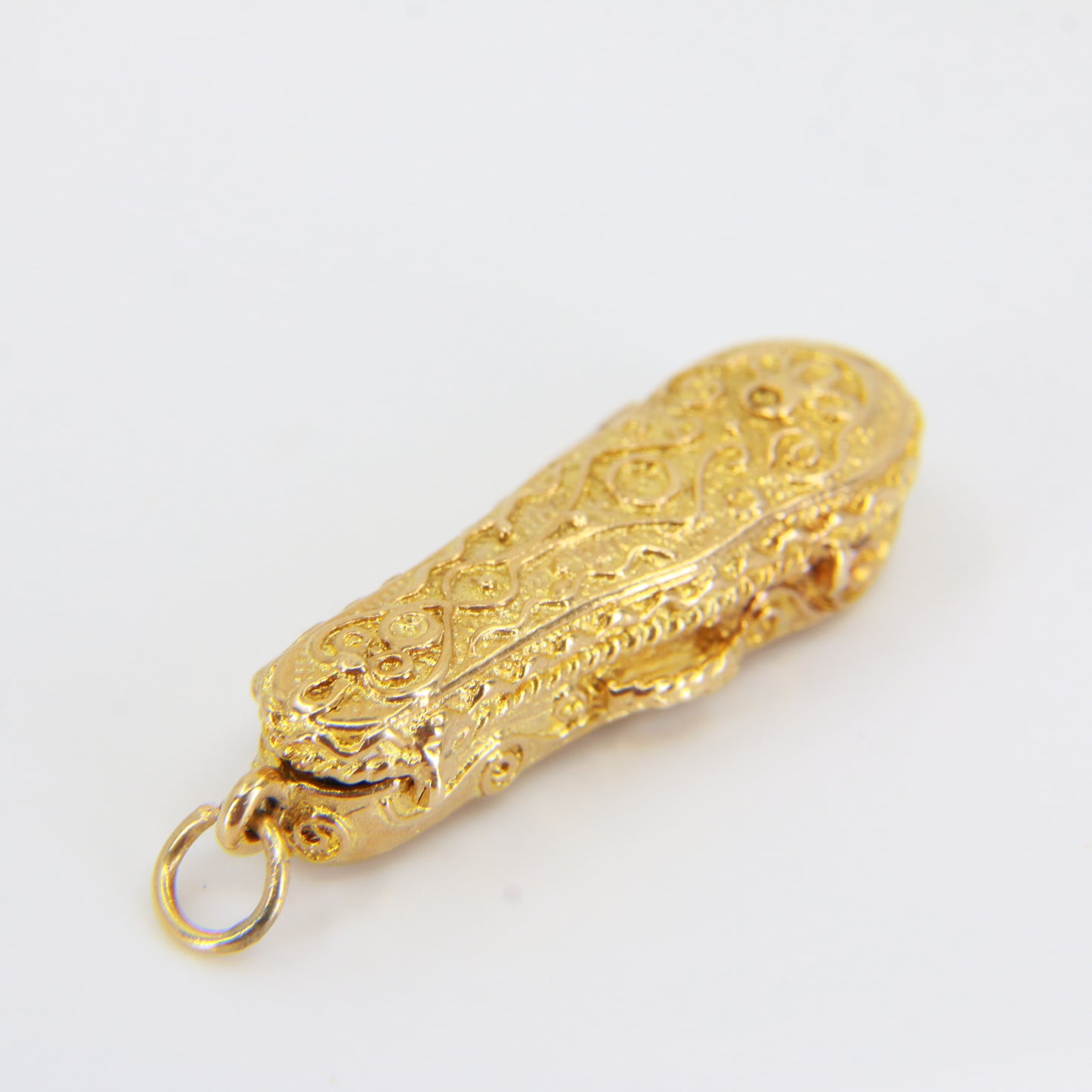 Vintage 9ct Gold Violin in Case Charm – Opening Music Pendant Gift