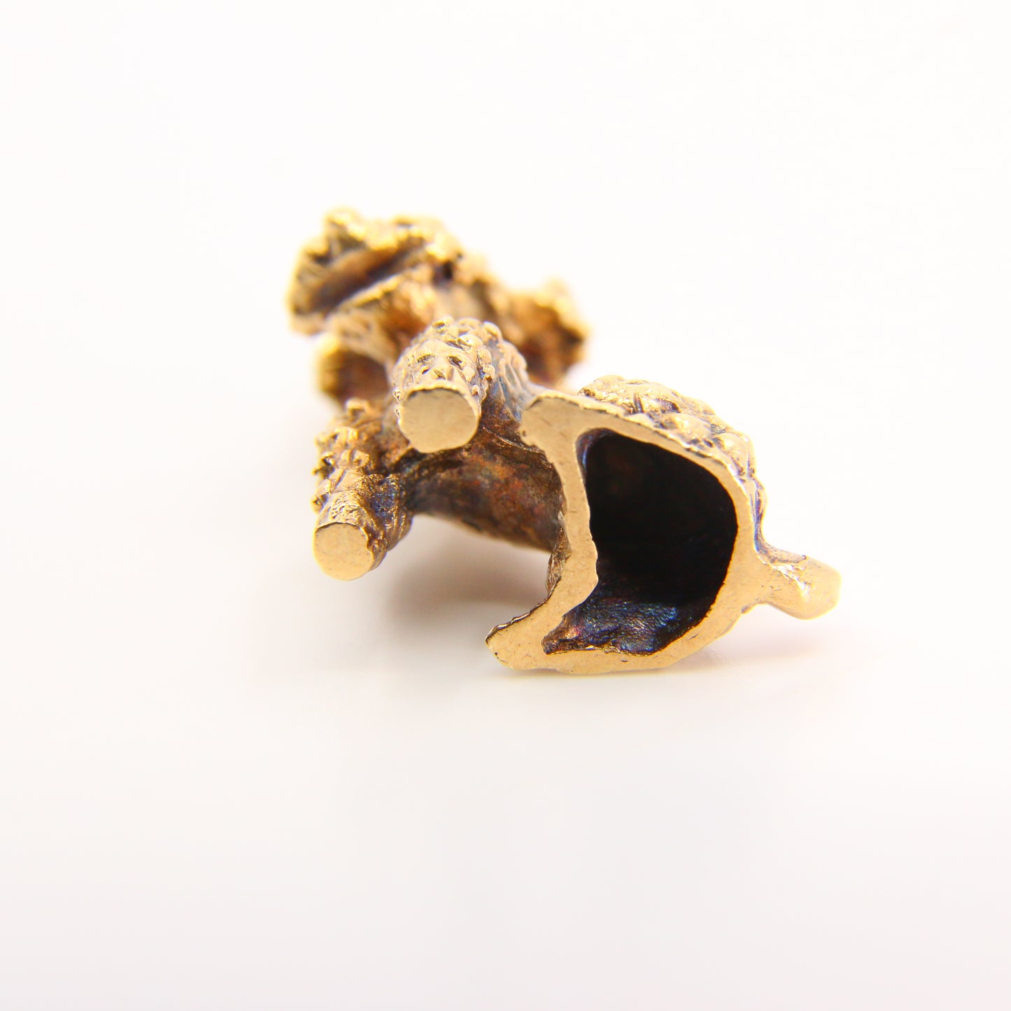 Vintage 9ct Poodle Charm Yellow Gold Detailed Dog Pendant Animal Hallmarked