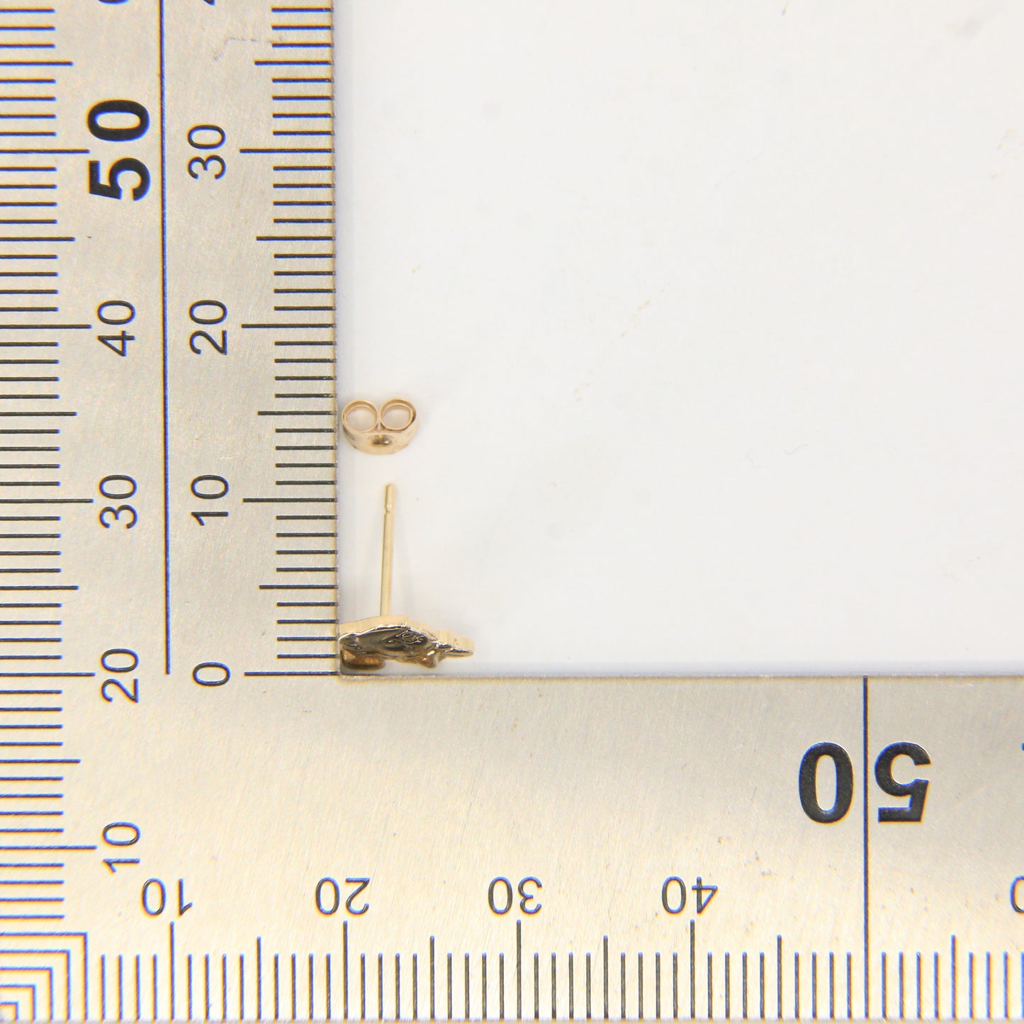 Vintage 14K Gold Official Disney Mickey & Minnie Mouse Stud Earrings Boxed