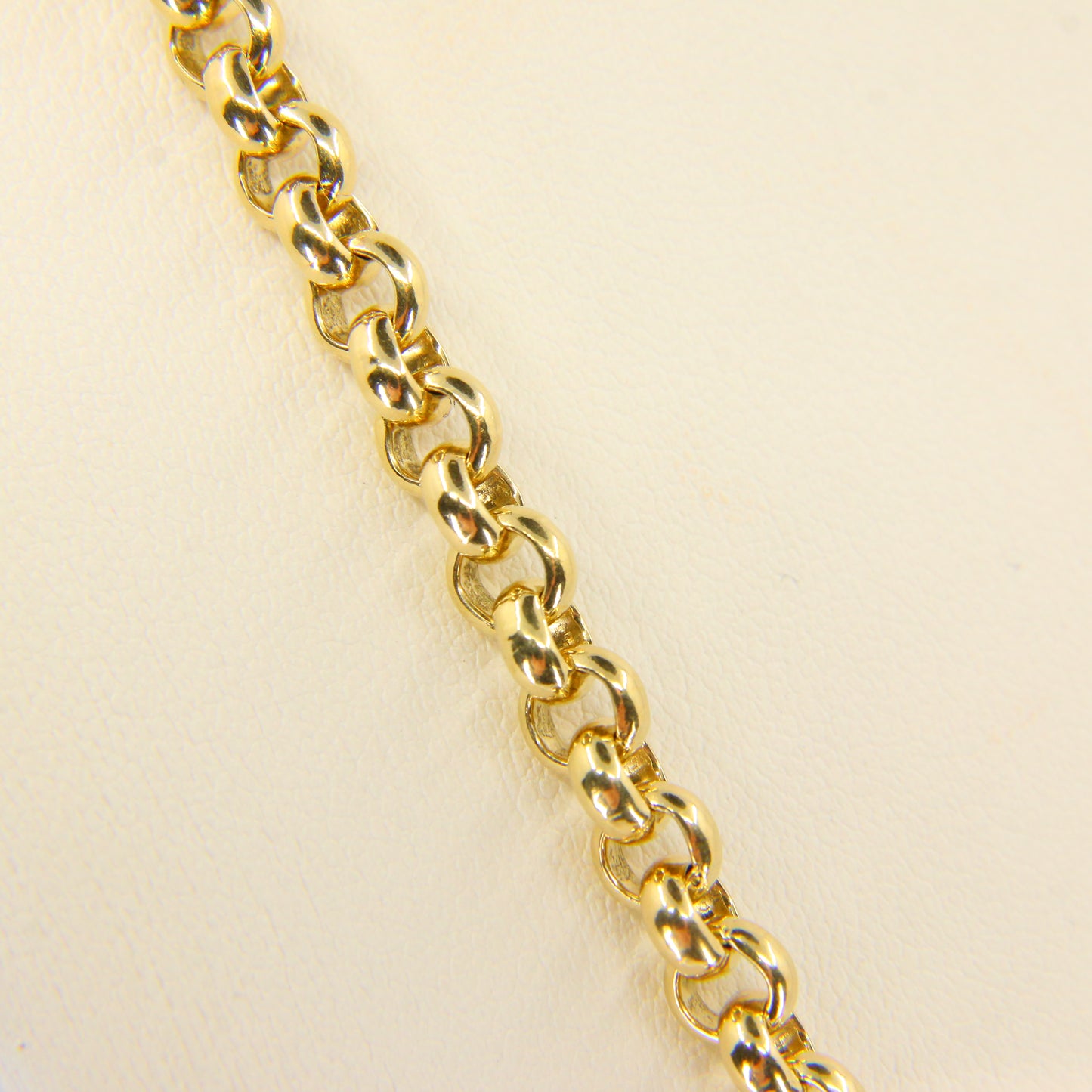 Vintage Hallmarked 9ct Gold Belcher Necklace 21" Cable Chain Necklace Box Gift
