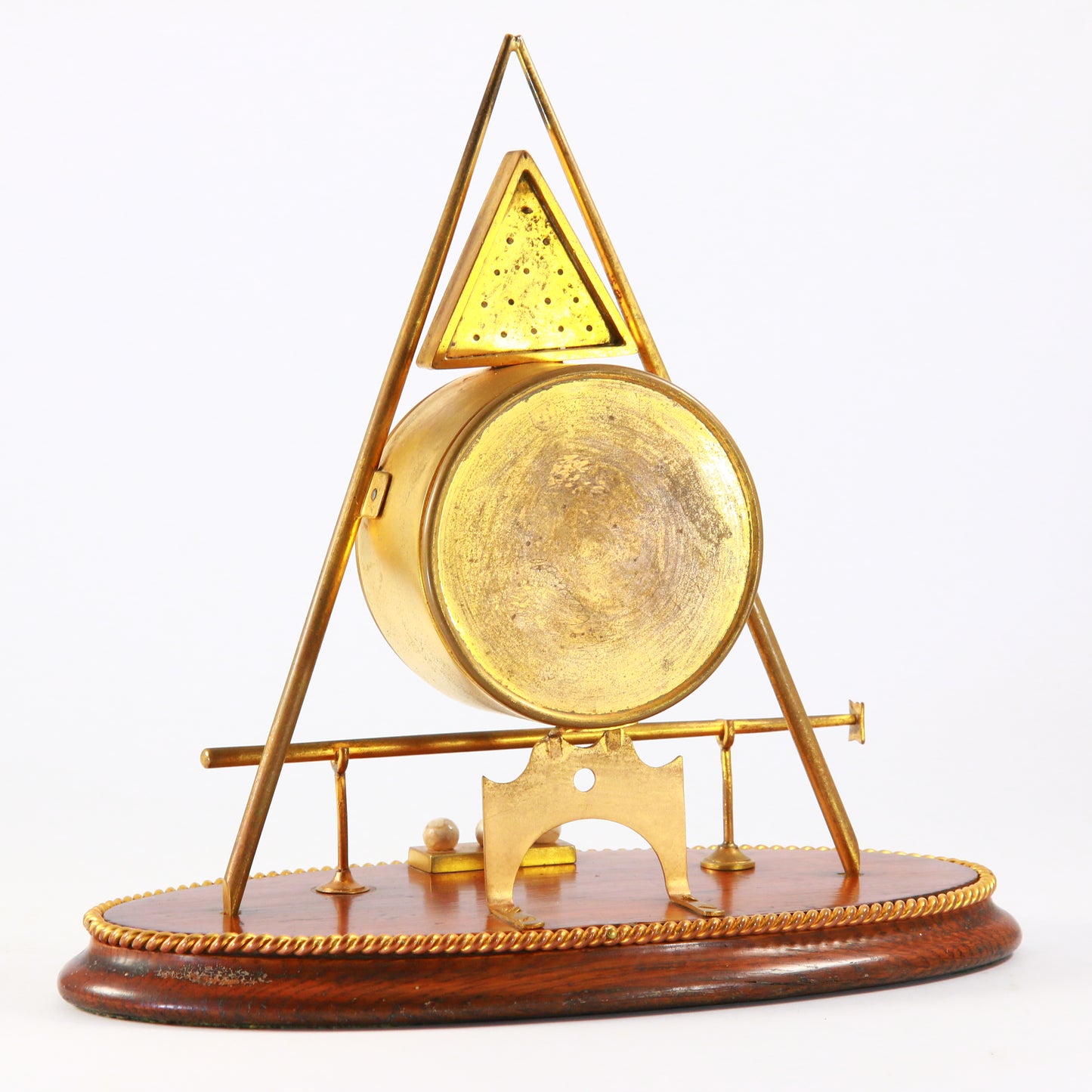 Antique Clock Billiards Set Novelty Desk Clock Circa 1900 Serviced & Running