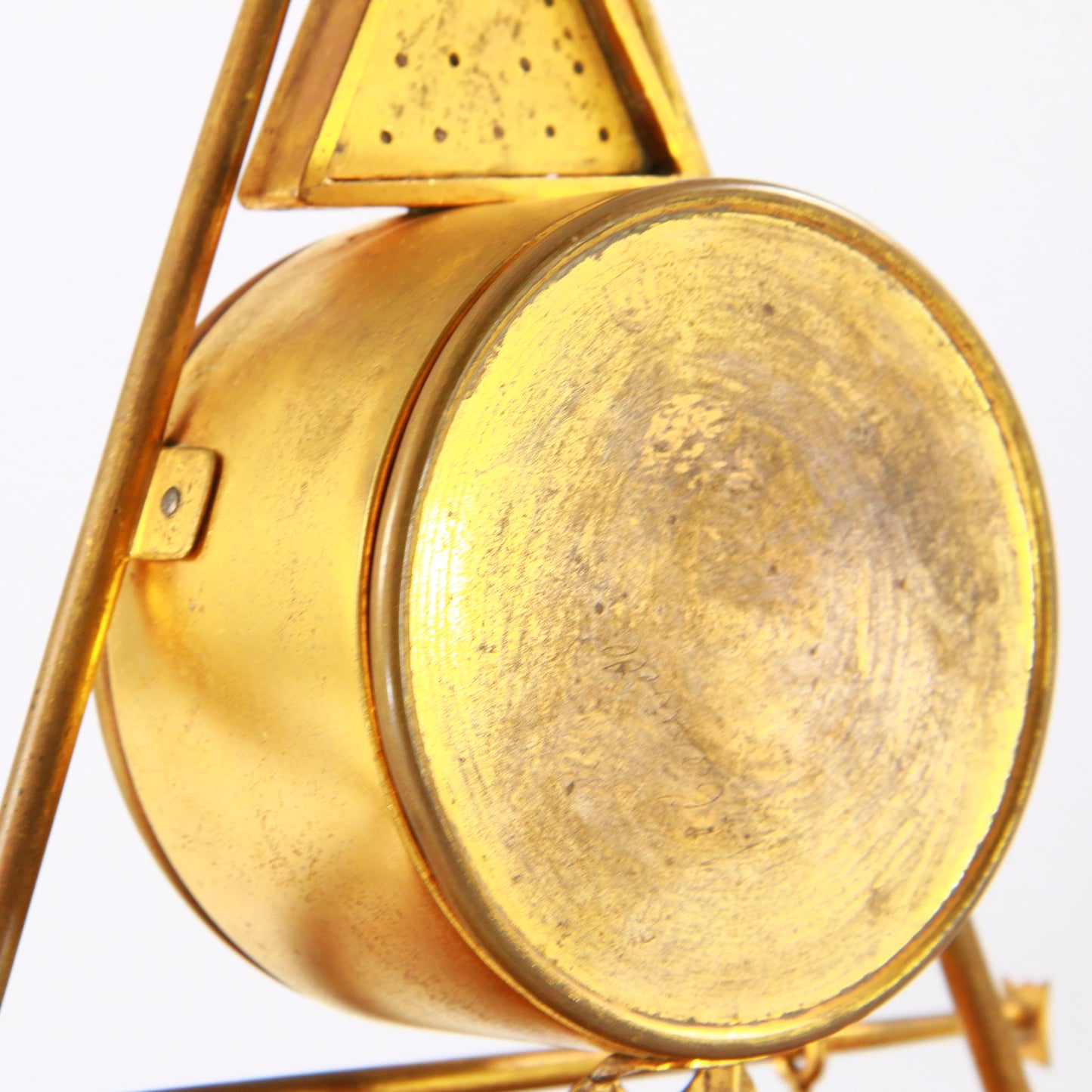 Antique Clock Billiards Set Novelty Desk Clock Circa 1900 Serviced & Running