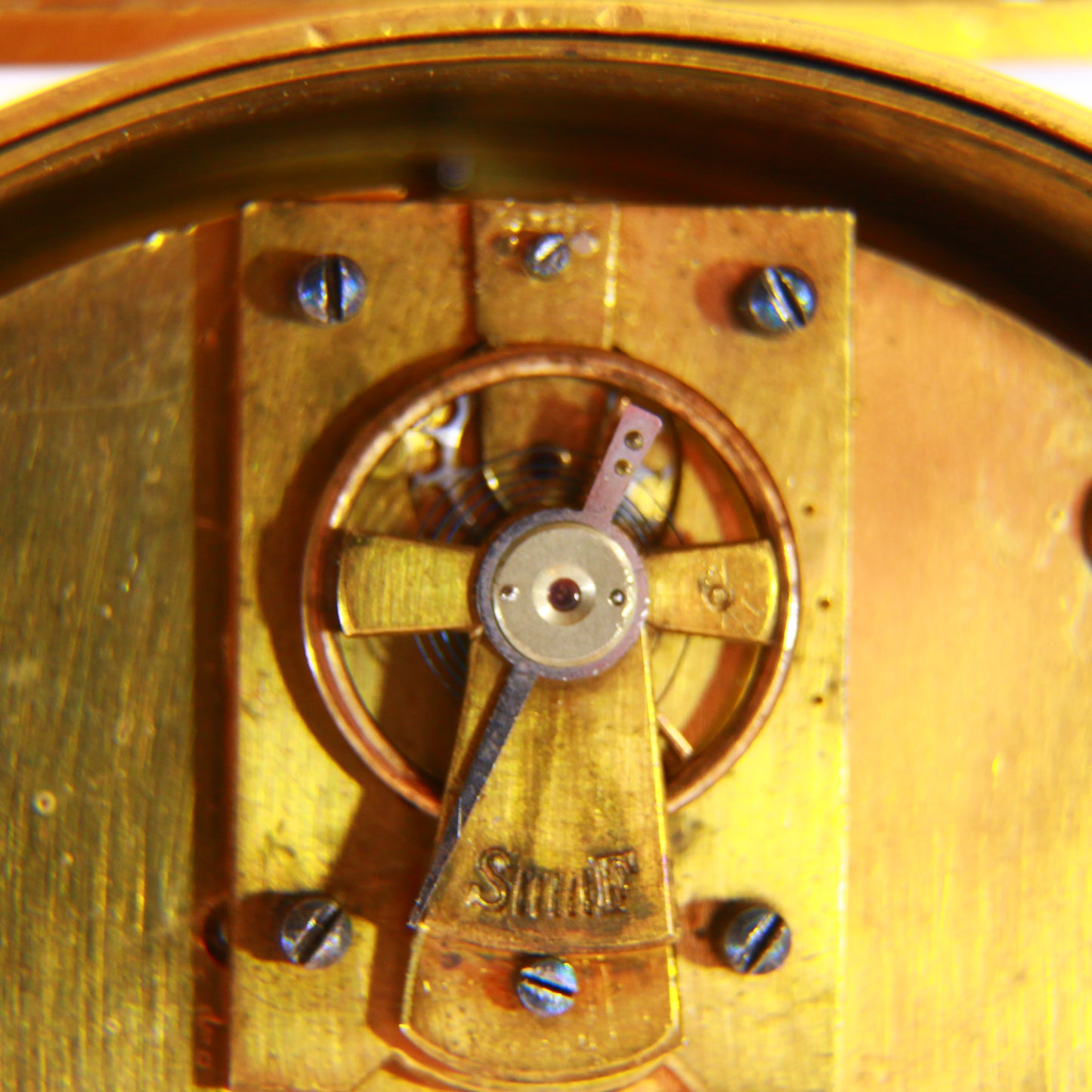 Antique Clock Billiards Set Novelty Desk Clock Circa 1900 Serviced & Running