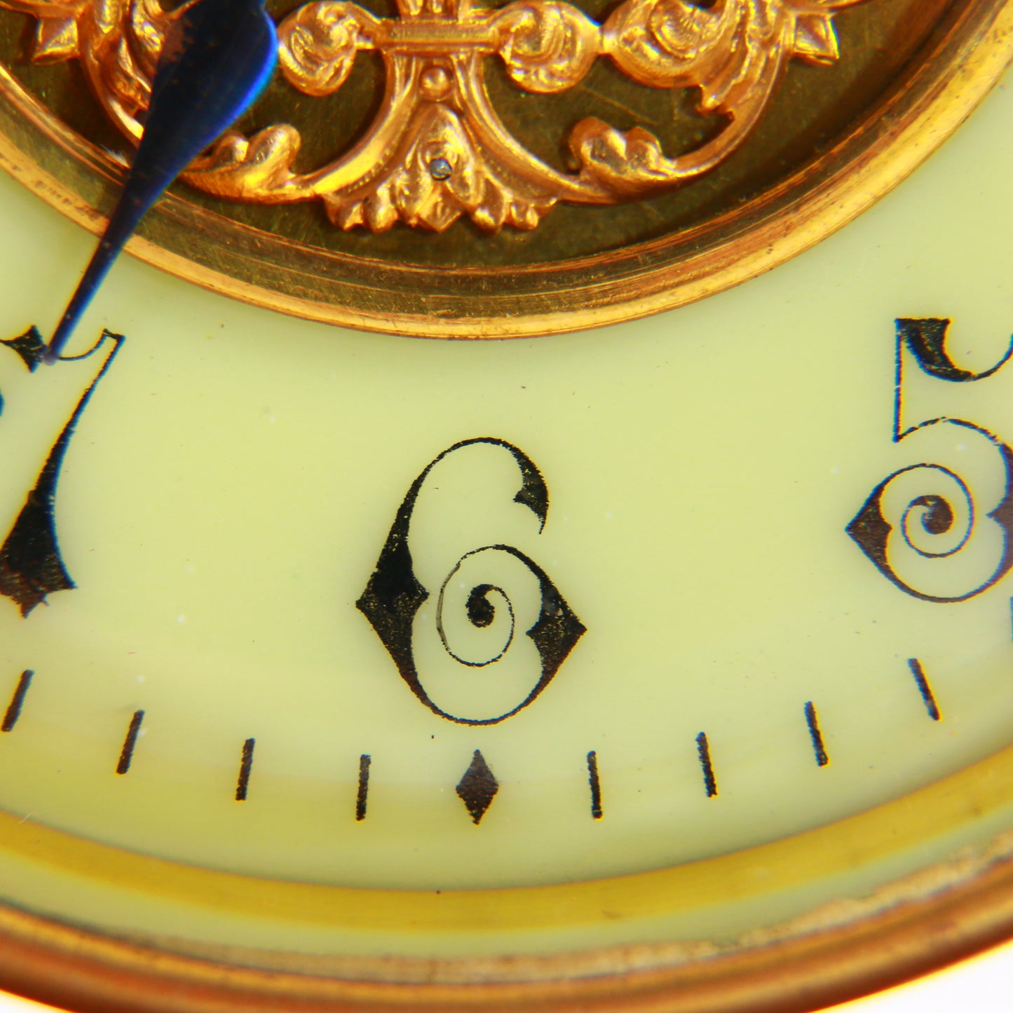 Antique Clock Billiards Set Novelty Desk Clock Circa 1900 Serviced & Running