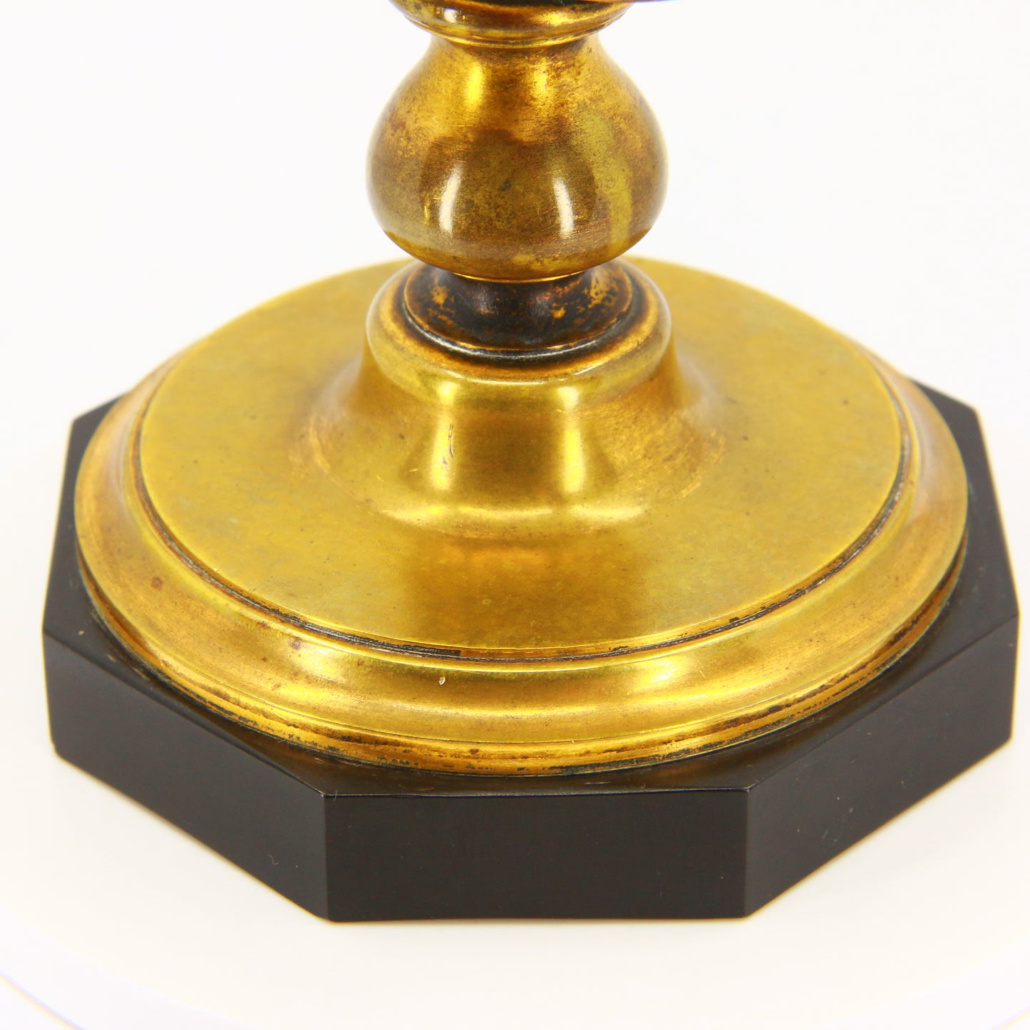 Antique Revolving Globe Antoine Redier French Enamel & Brass World Time Clock