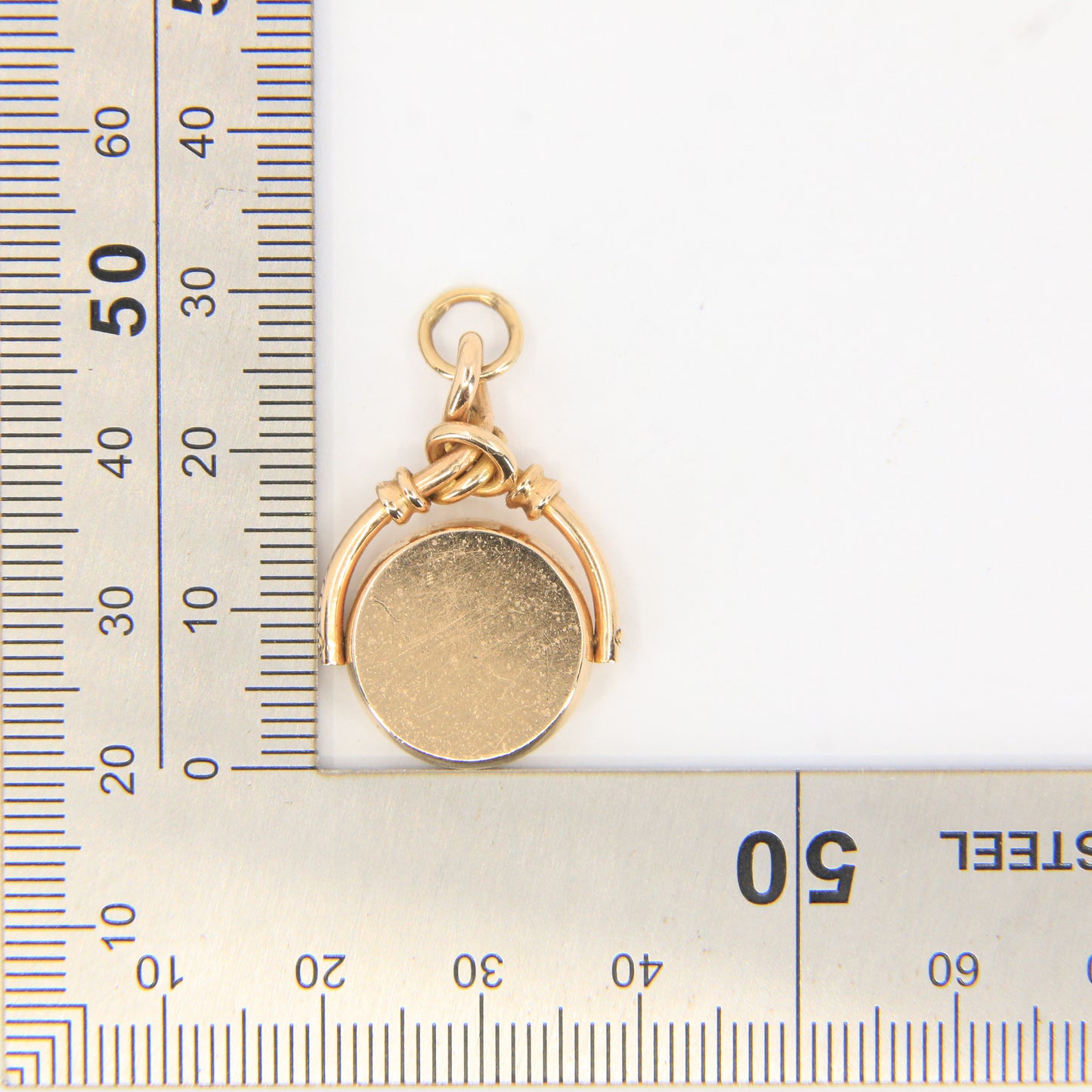 Vintage 9ct Gold Hallmarked Spinner Pendant 9 Carat Charm Gift