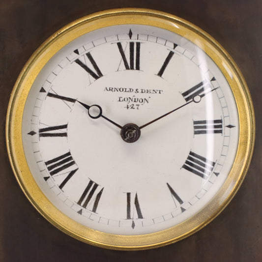 Antique Arnold & Dent London Carriage Clock Fusee Movement Bronze Case Circa 1850