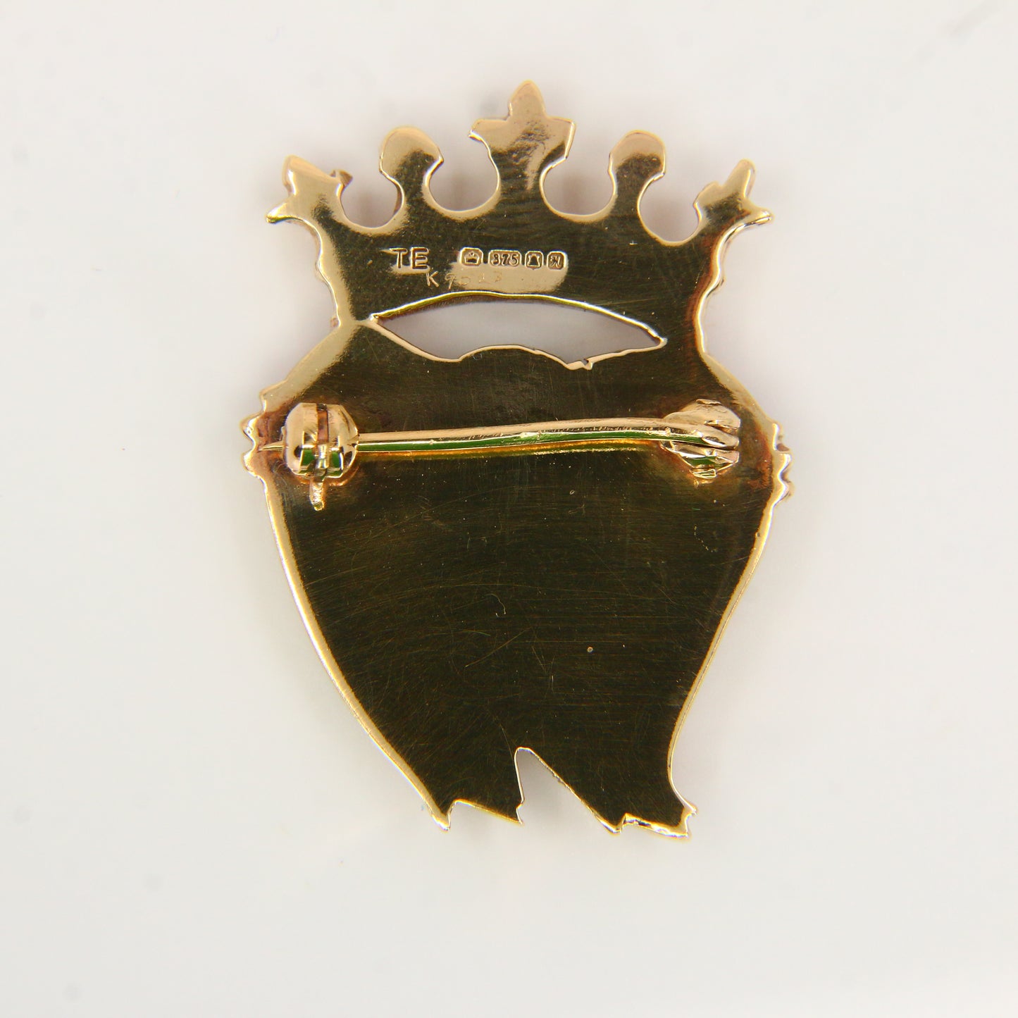 Vintage 9ct Luckenbooth Brooch Carnelian & Agate Edinburgh Hallmarked Yellow Gold Locking Heart Brooch Boxed Gift