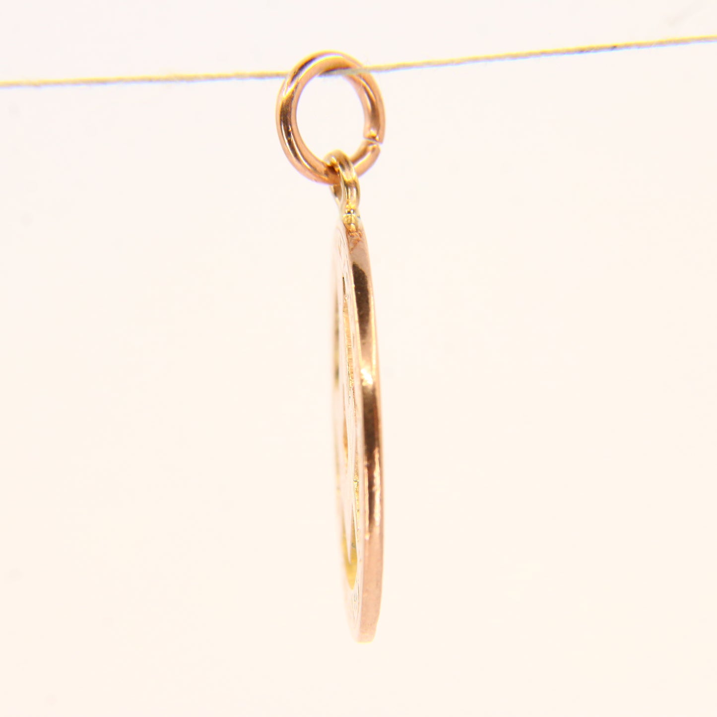 Antique 9ct Masonic Pendant Hallmarked 1908 Birmingham Yellow Gold Mason Fob Freemason Loyalty Charm