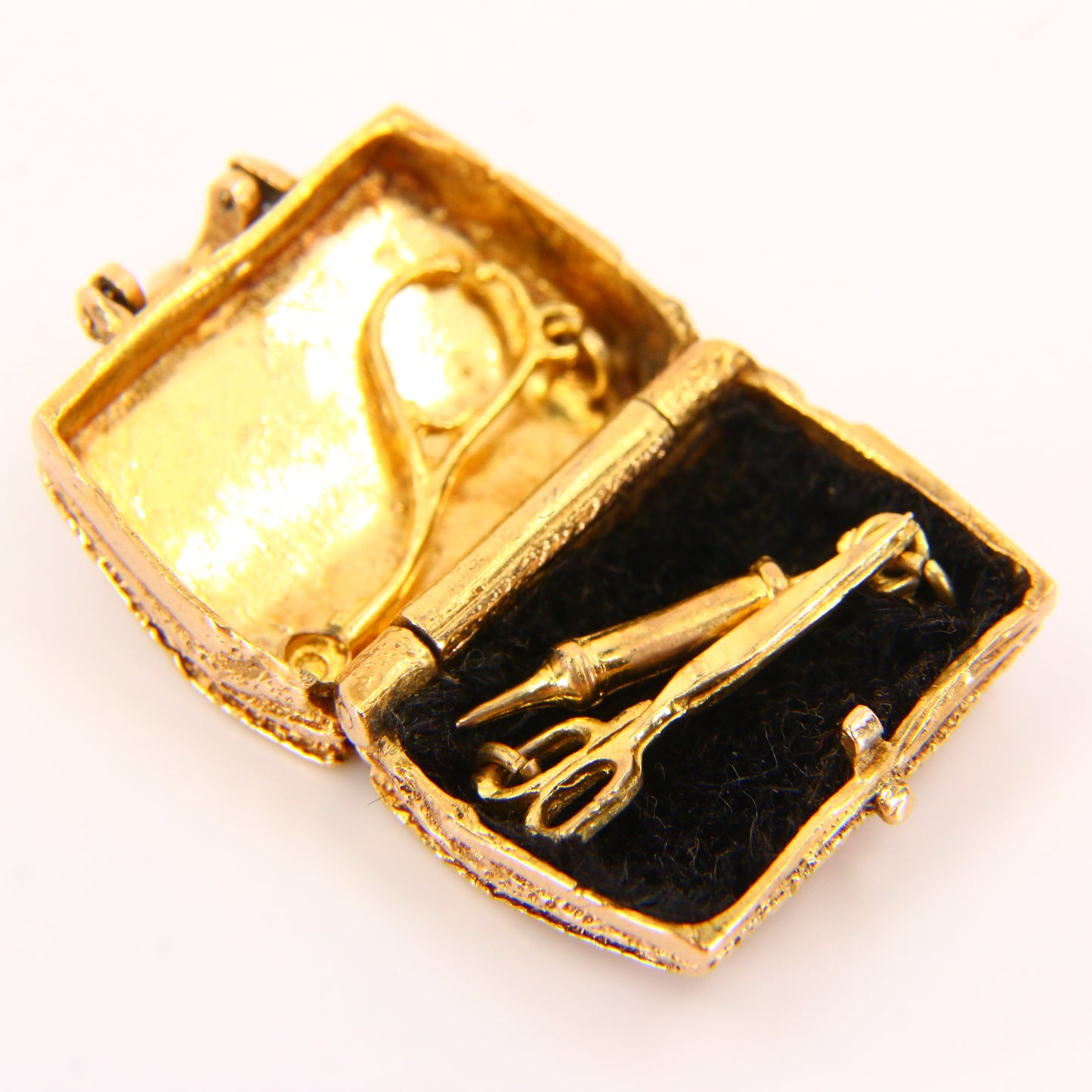 Vintage 9ct Gold Doctor’s Bag Charm – Opening Medical Pendant Gift