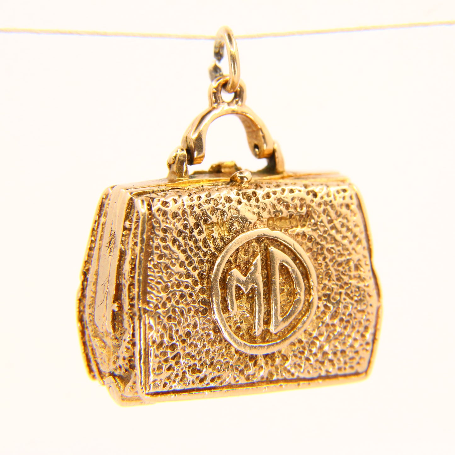 Vintage 9ct Gold Doctor’s Bag Charm – Opening Medical Pendant Gift