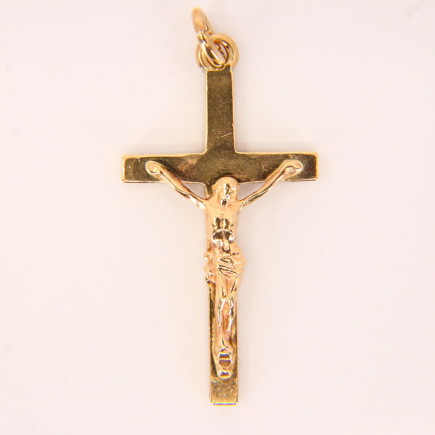 Vintage 9ct Gold Crucifix Cross Pendant Fully Hallmarked Yellow Gold Cross Gift