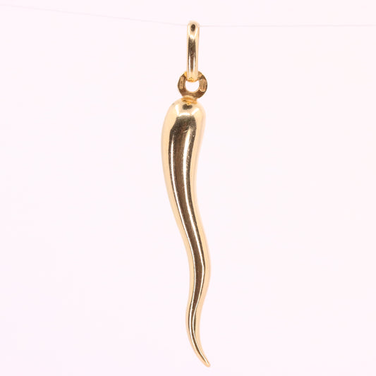 Vintage 9ct Hallmarked Gold Horn Of Plenty Lucky Talisman Pendant Charm Gift