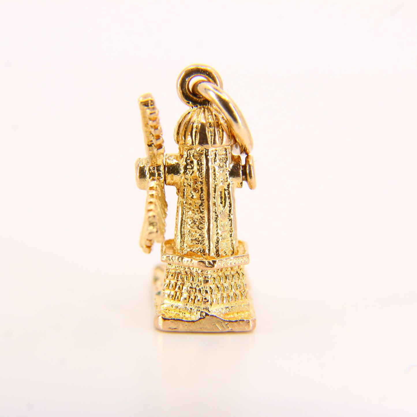 Vintage 9ct Gold Spinning Windmill Charm – Articulating Enamel Pendant Gift