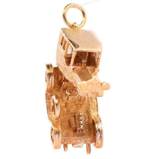 Vintage 9ct Hallmarked Gold Opening Ford Model T Style Retro Car Charm Pendant Gift