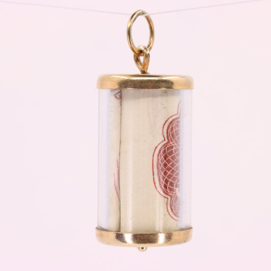 Vintage 9ct Hallmarked Gold 10 Shillings Pendant Emergency Money Luck Charm