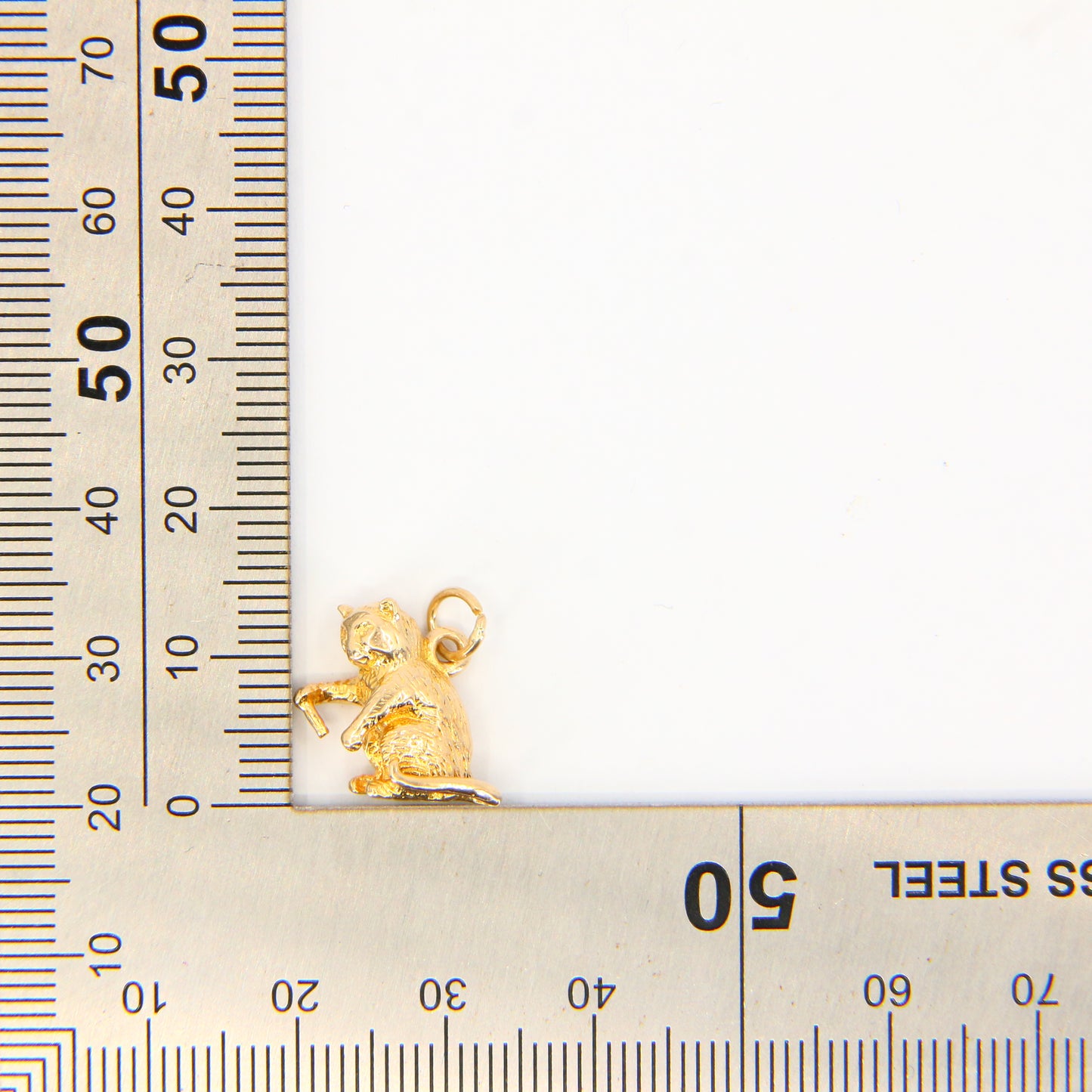 Vintage 9ct Gold Killer Cat or Monkey Charm – Hallmarked Pendant Gift
