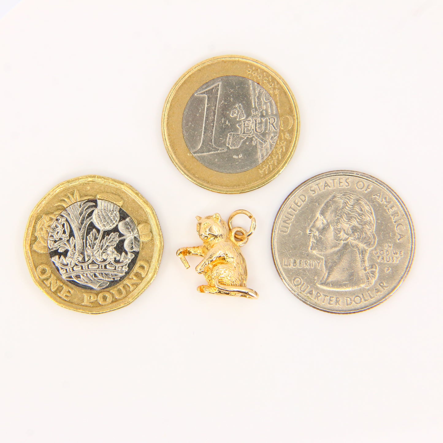 Vintage 9ct Gold Killer Cat or Monkey Charm – Hallmarked Pendant Gift