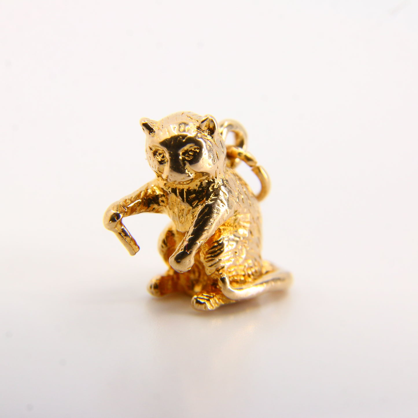 Vintage 9ct Gold Killer Cat or Monkey Charm – Hallmarked Pendant Gift