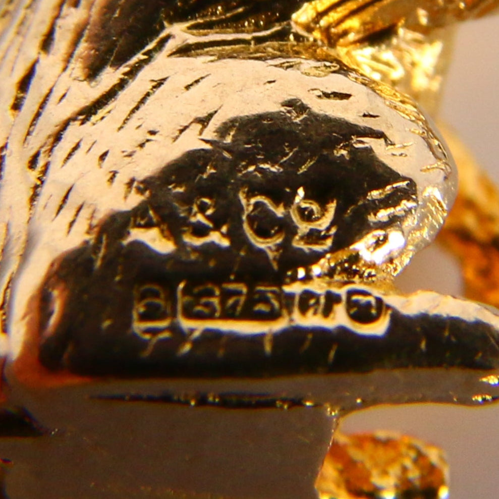 Vintage 9ct Gold Killer Cat or Monkey Charm – Hallmarked Pendant Gift
