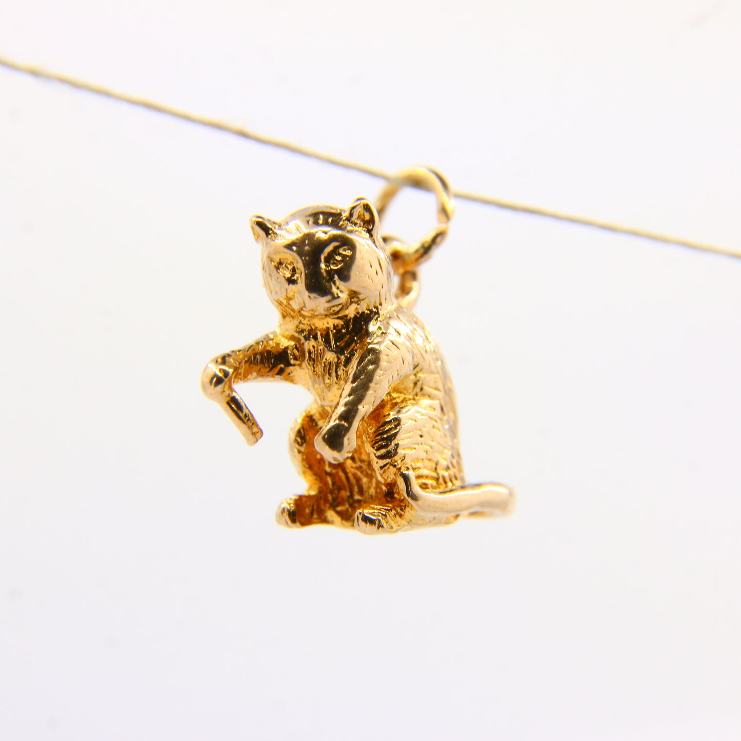 Vintage 9ct Gold Killer Cat or Monkey Charm – Hallmarked Pendant Gift