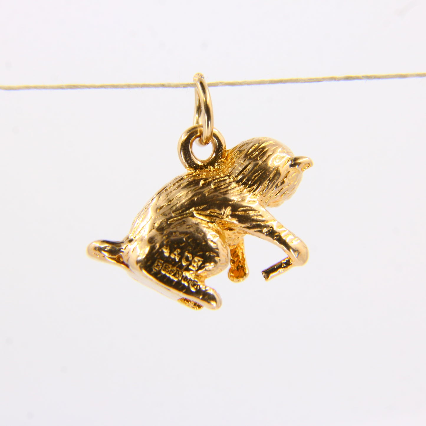 Vintage 9ct Gold Killer Cat or Monkey Charm – Hallmarked Pendant Gift