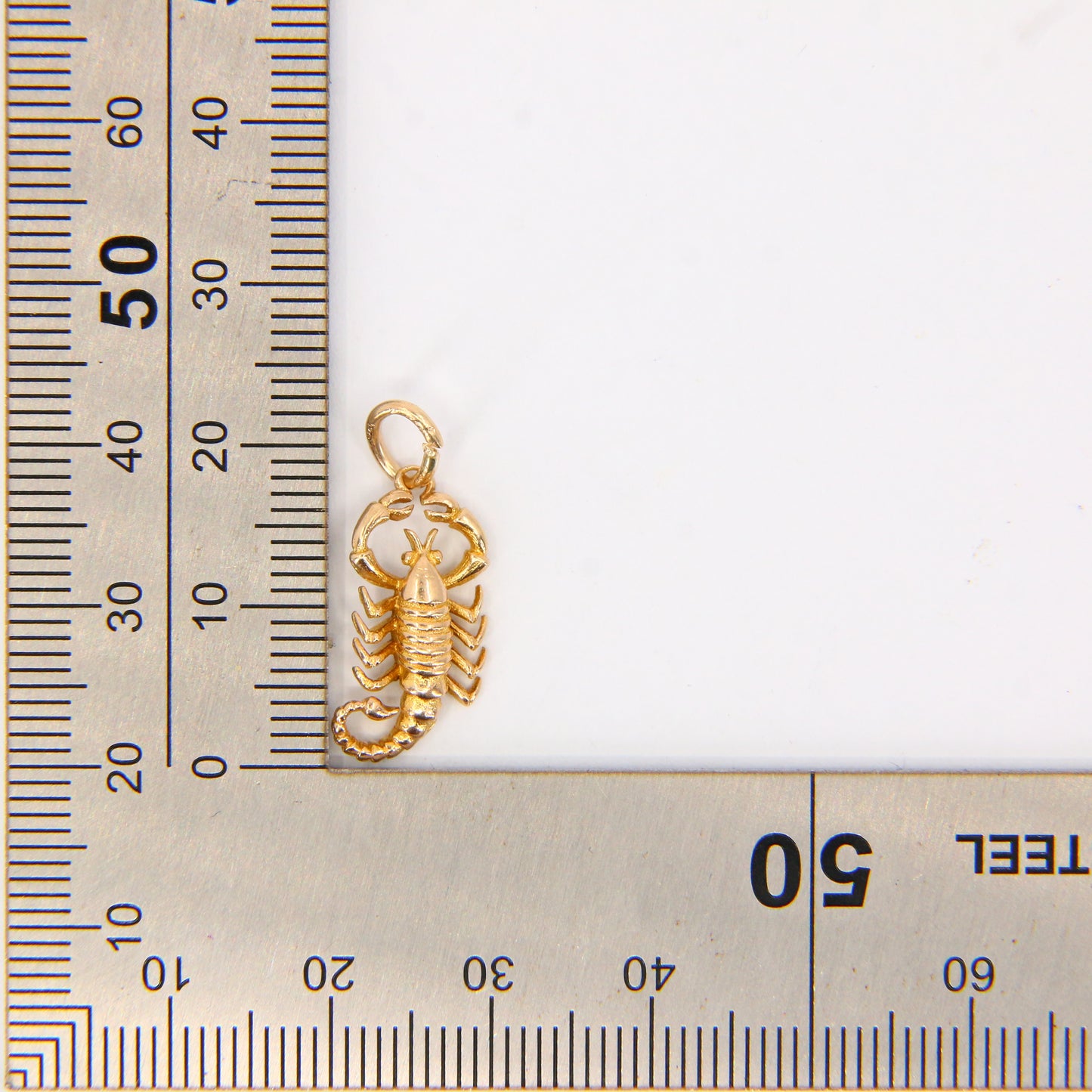 Vintage 9ct Gold Scorpion Charm – Hallmarked Solid Gold Pendant