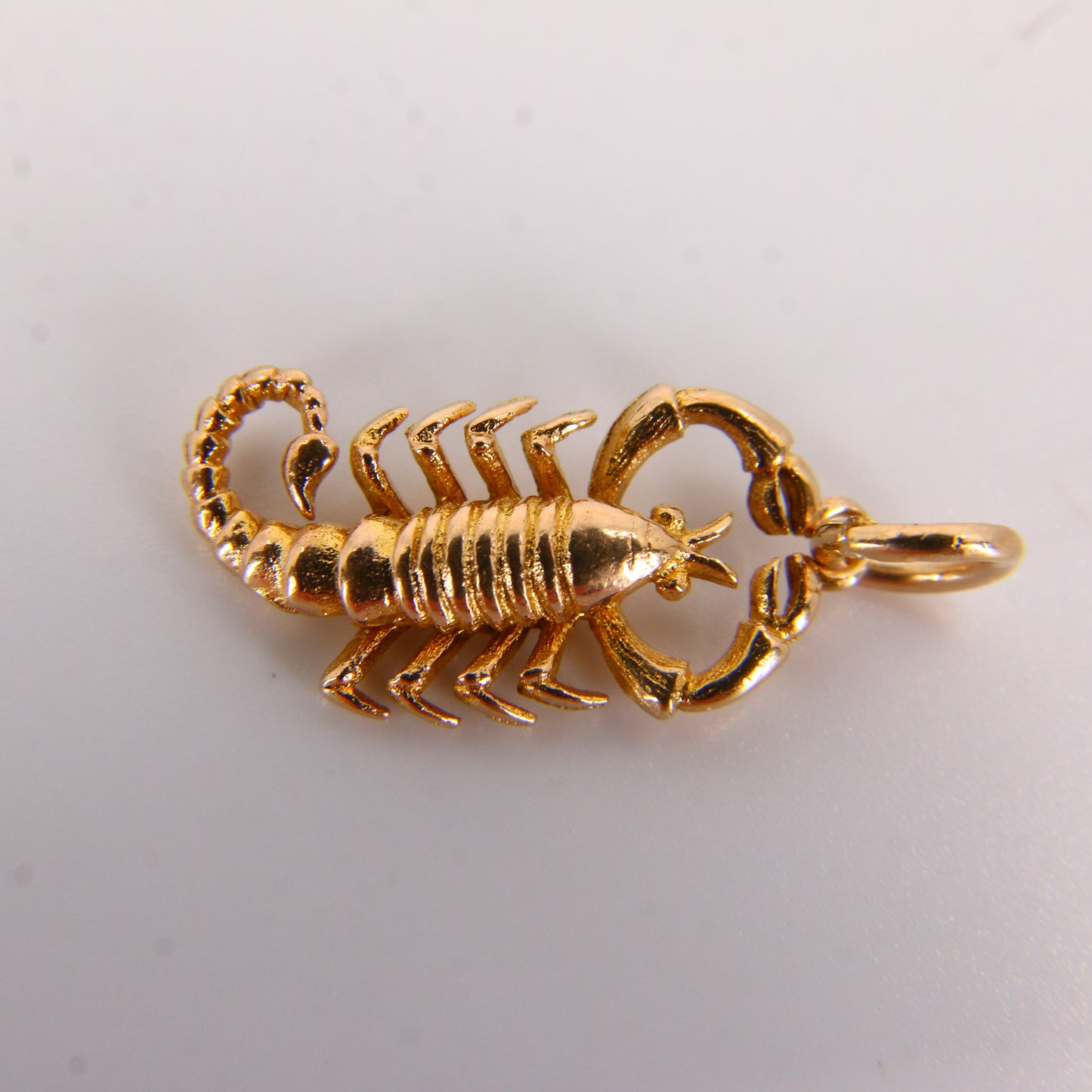 Vintage 9ct Gold Scorpion Charm – Hallmarked Solid Gold Pendant