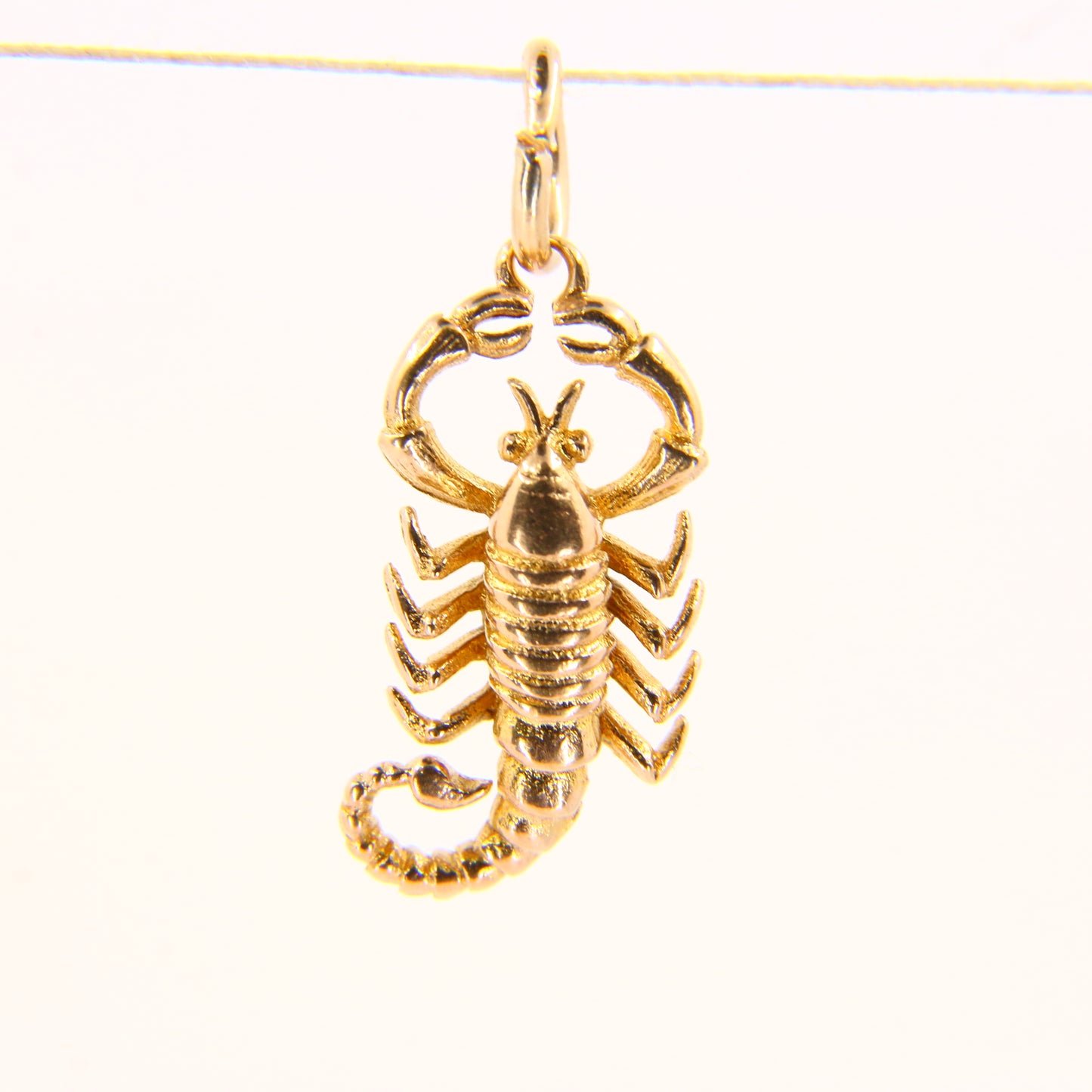 Vintage 9ct Gold Scorpion Charm – Hallmarked Solid Gold Pendant