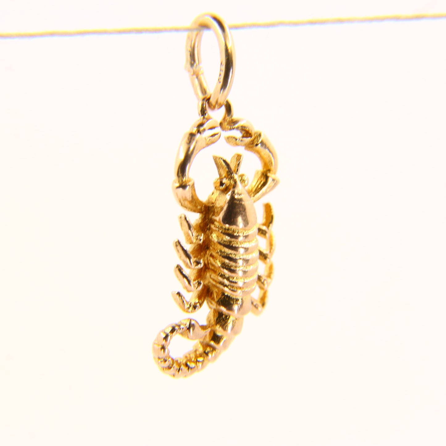 Vintage 9ct Gold Scorpion Charm – Hallmarked Solid Gold Pendant