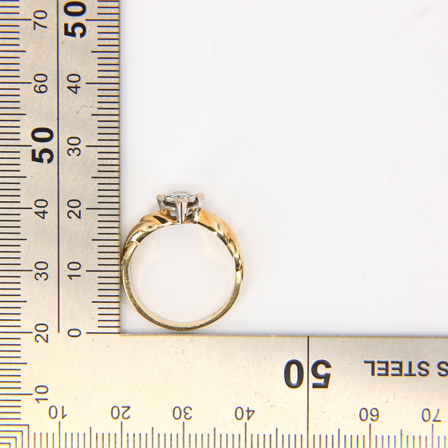 Vintage 9ct Diamond Illusion Set Ring – UK Size M, Hallmarked 9 Carat Boxed Gift
