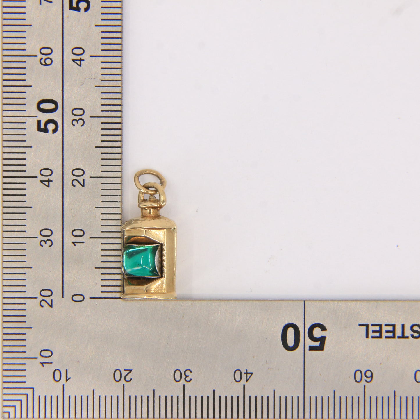 Vintage 9ct Gold Hallmarked Starboard Side Lantern Pendant Nautical Maritime Charm