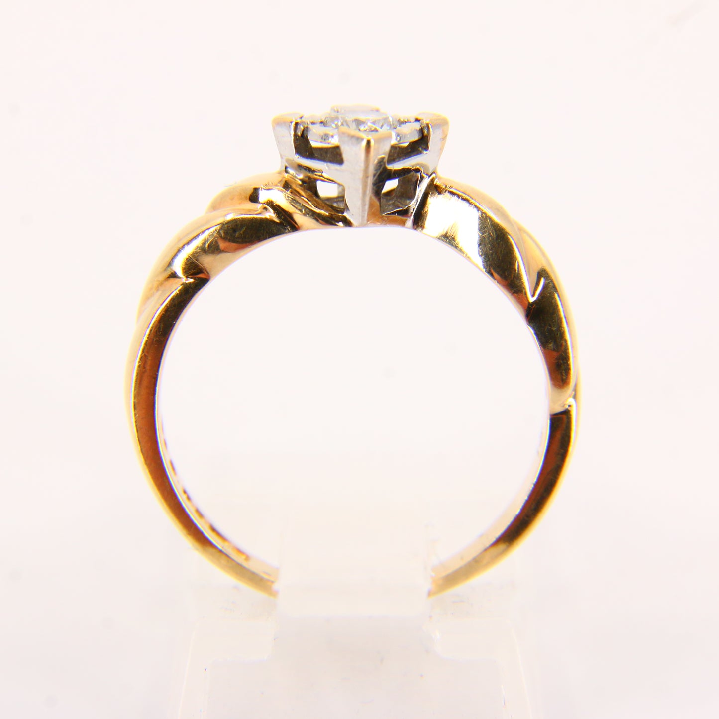 Vintage 9ct Diamond Illusion Set Ring – UK Size M, Hallmarked 9 Carat Boxed Gift