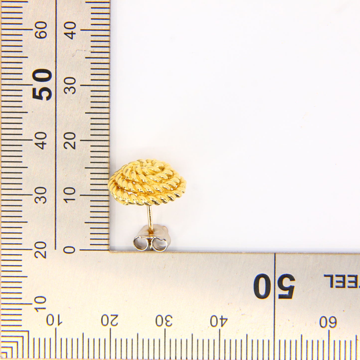 Vintage 18ct Tiffany & Co. Rope Coil Stud Earring – Boxed Gift