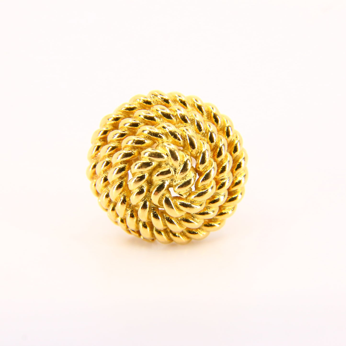 Vintage 18ct Tiffany & Co. Rope Coil Stud Earring – Boxed Gift