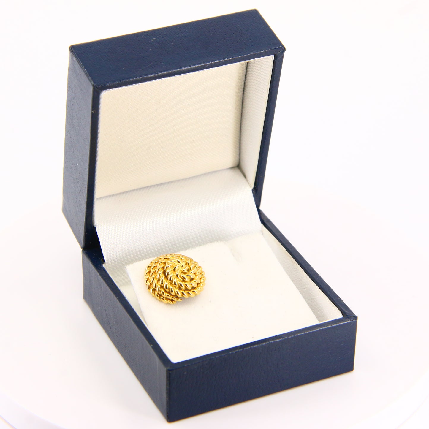 Vintage 18ct Tiffany & Co. Rope Coil Stud Earring – Boxed Gift