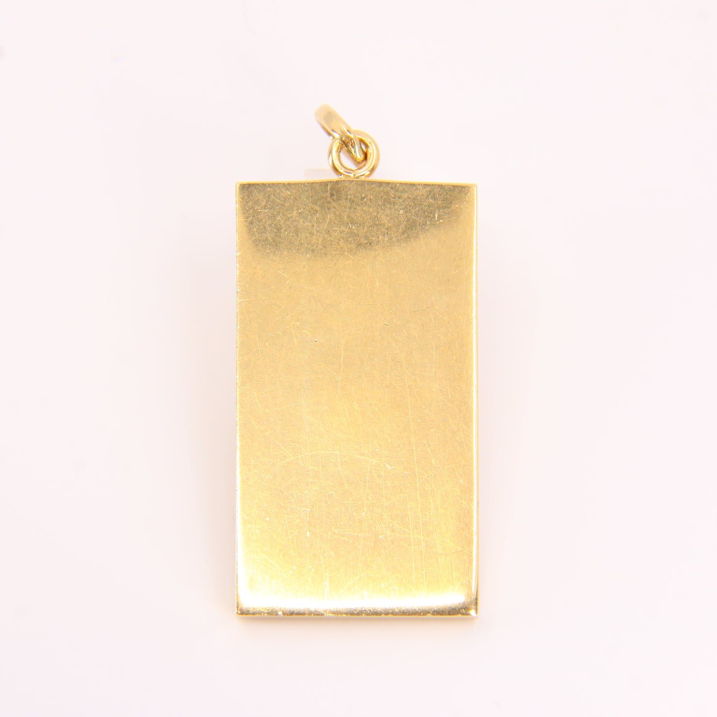 Vintage 9ct Gold Ingot Pendant Charm Hallmarked London 1976 Yellow Gold