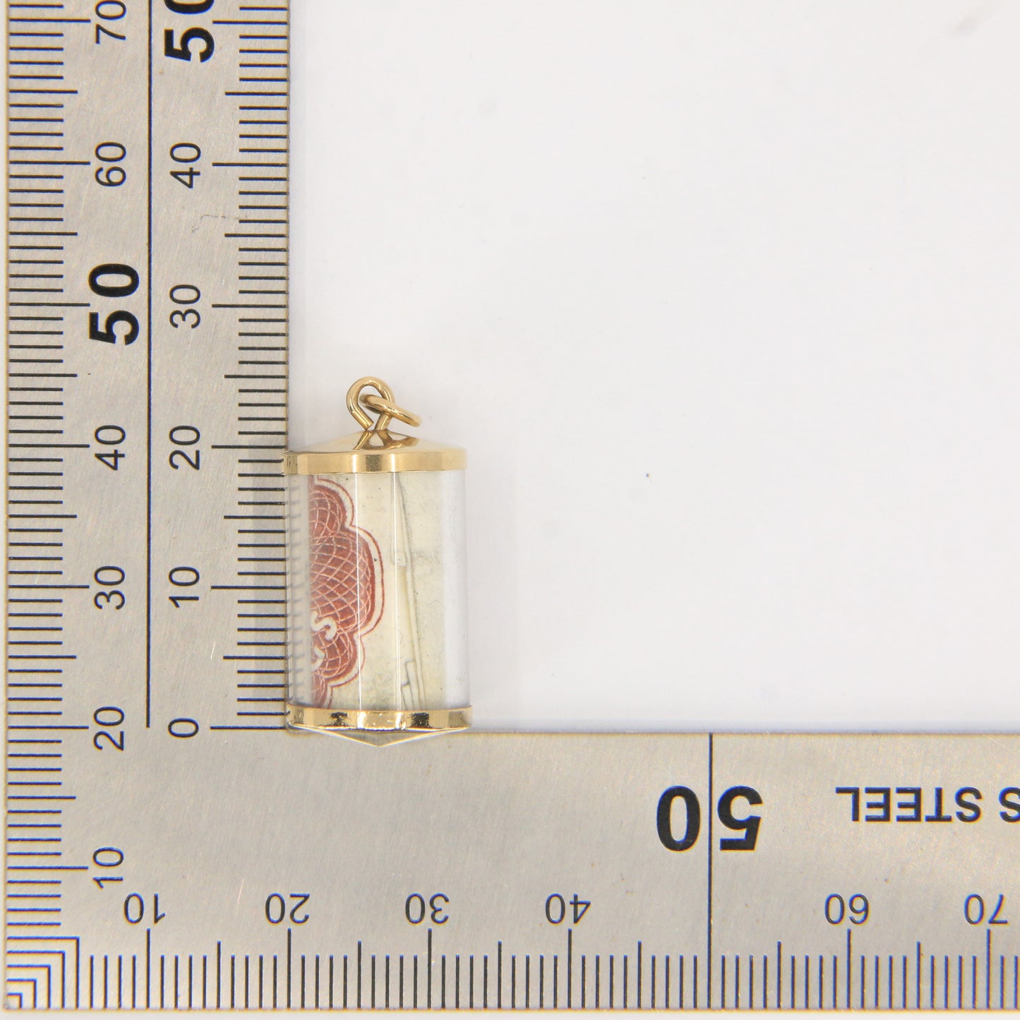 Vintage 9ct Hallmarked Gold 10 Shilling Old UK Currency Good Luck Charm Pendant