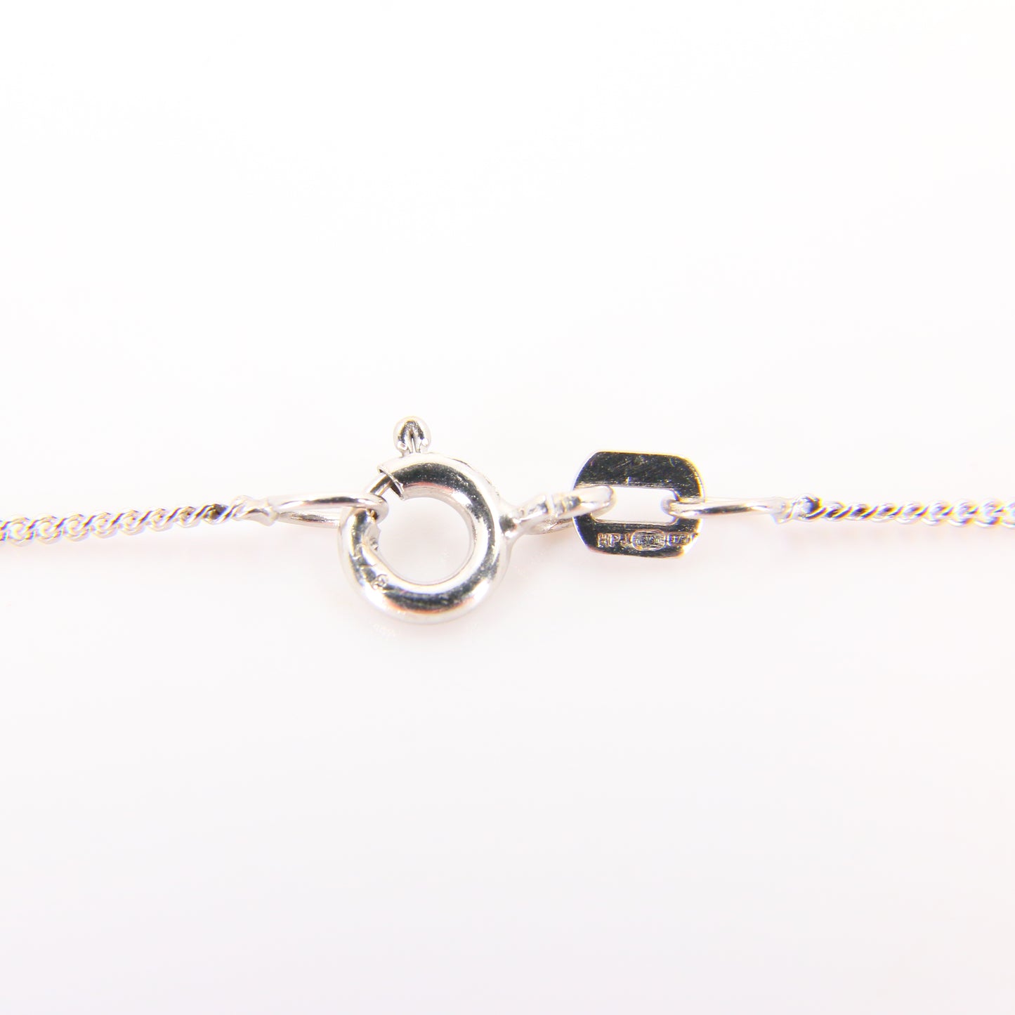 Vintage 9ct Cross Pendant Necklace White Gold Hallmarked Boxed