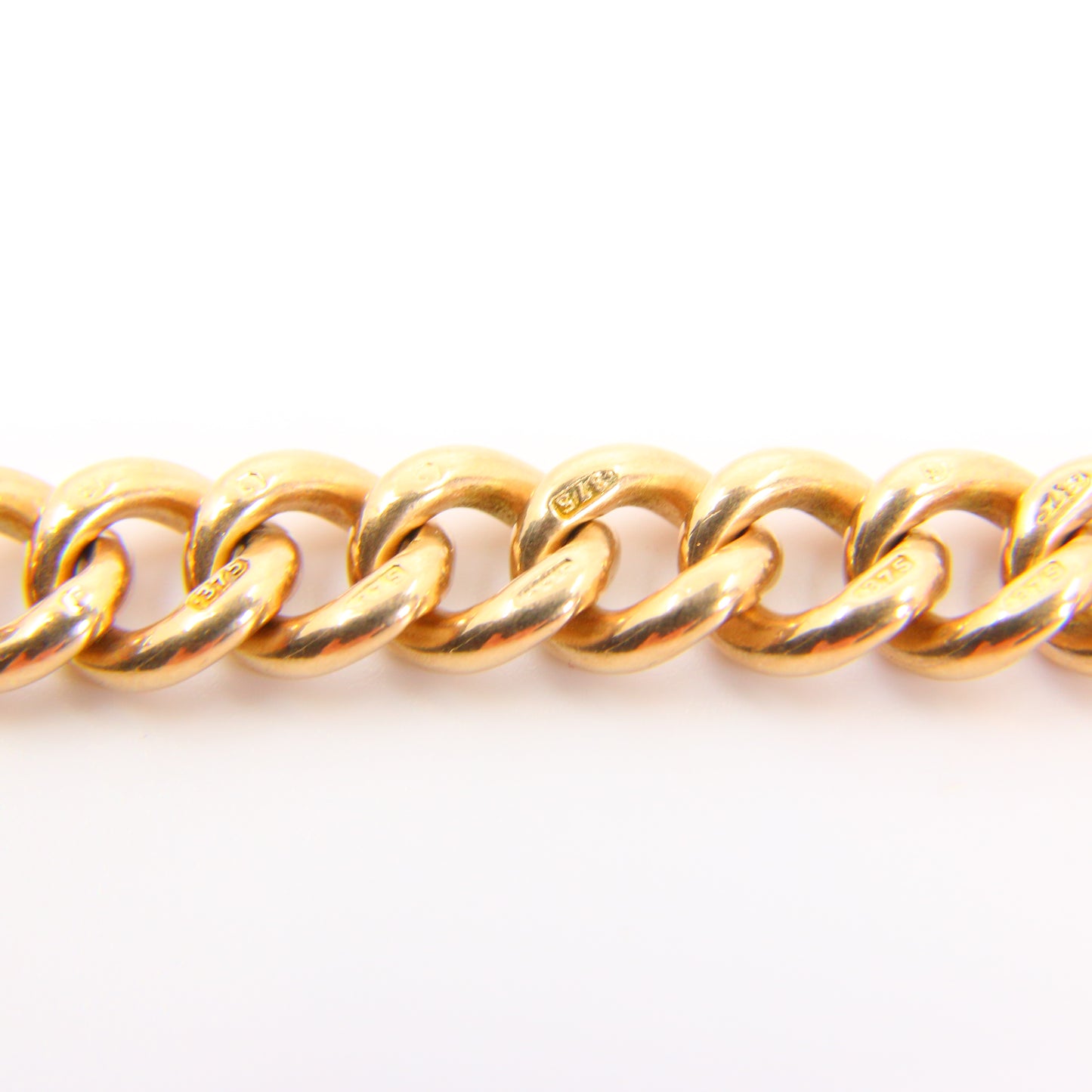 Antique 9ct Rose Gold Albert 4.25 inch T Bar Chain Birmingham 1905 Pendant Necklace Extender