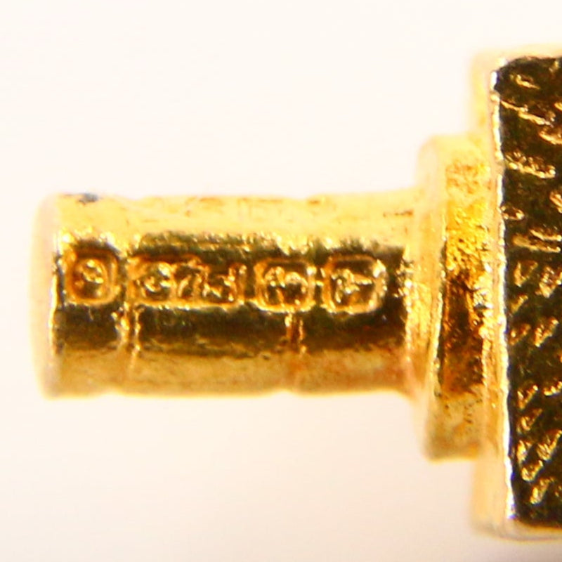 Vintage 9ct Gold Traffic Light Charm – Crossroad Pendant, Hallmarked Yellow Gold