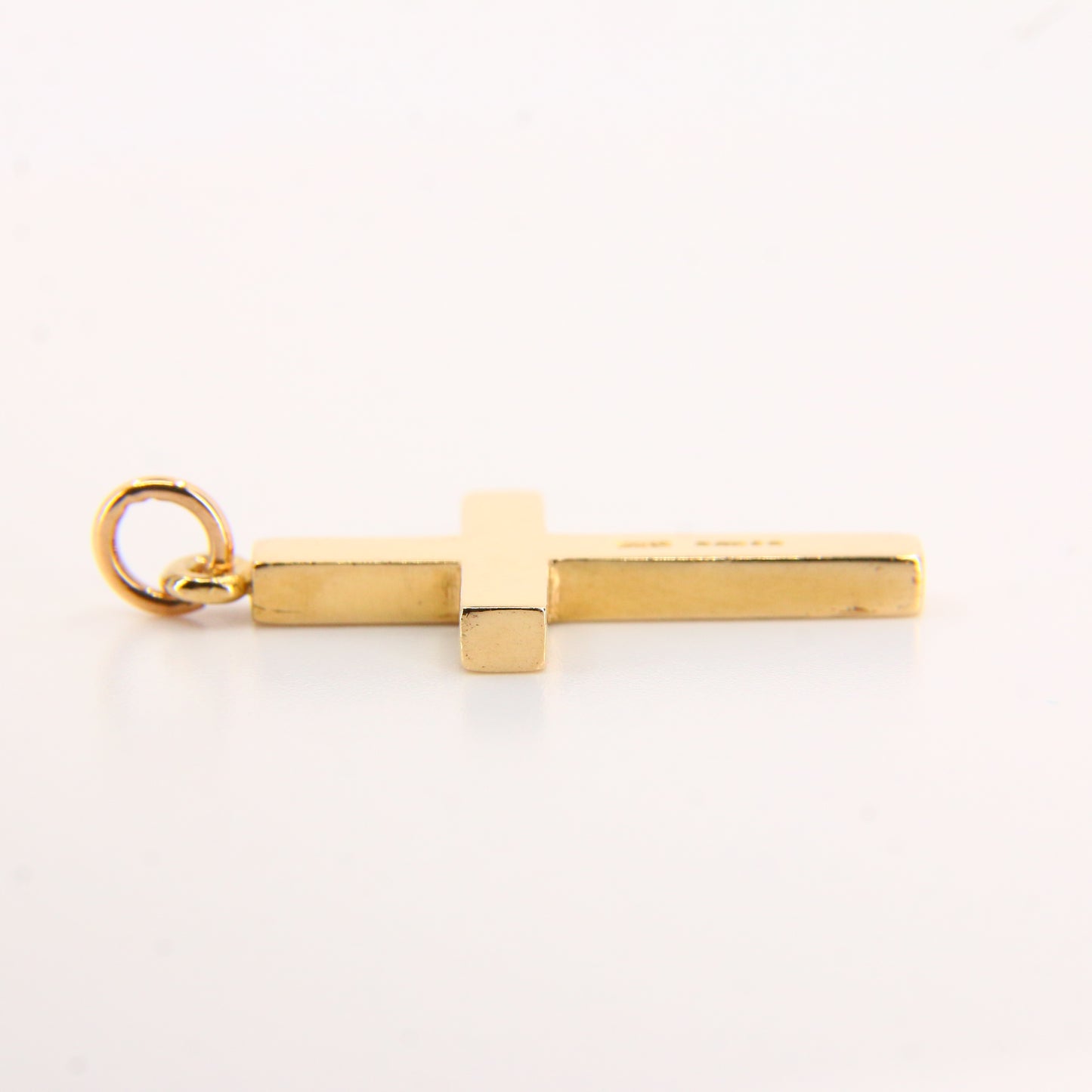 Vintage 9ct Gold Cross Pendant – Solid Yellow Gold Religious Charm Gift