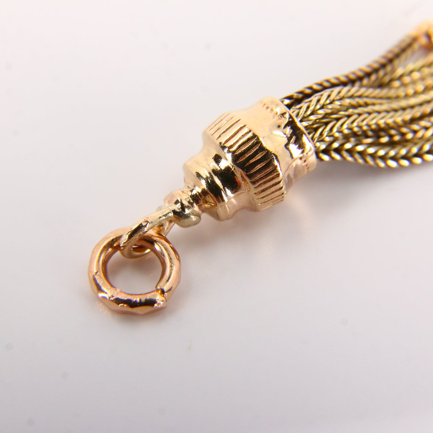 Vintage 9ct Gold Tassel Pendant – Articulated Yellow Gold Charm Gift