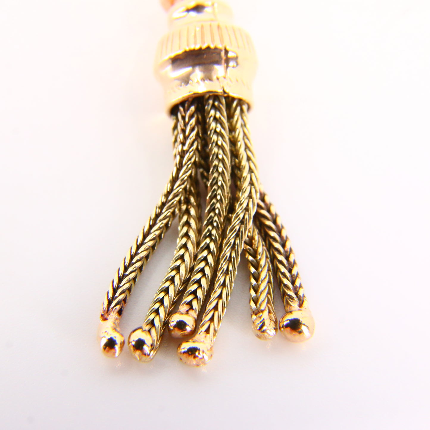 Vintage 9ct Gold Tassel Pendant – Articulated Yellow Gold Charm Gift