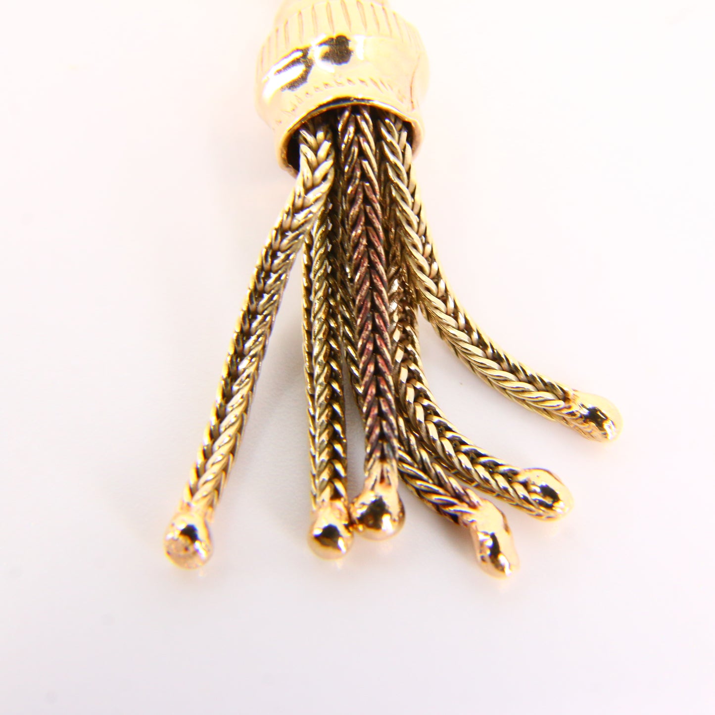 Vintage 9ct Gold Tassel Pendant – Articulated Yellow Gold Charm Gift