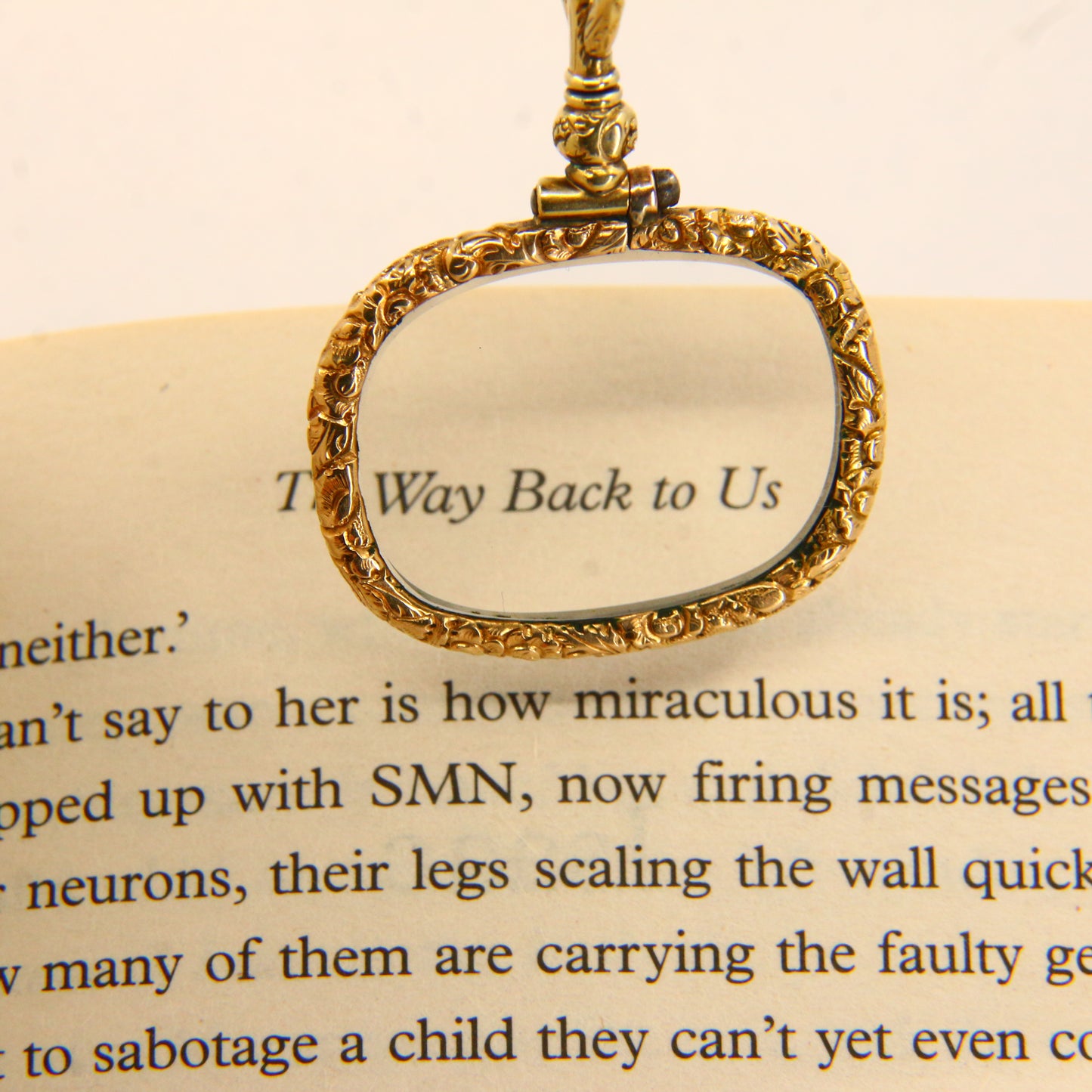 Antique 18ct Gold Magnifying Pendant – Unmarked Victorian Lorgnette