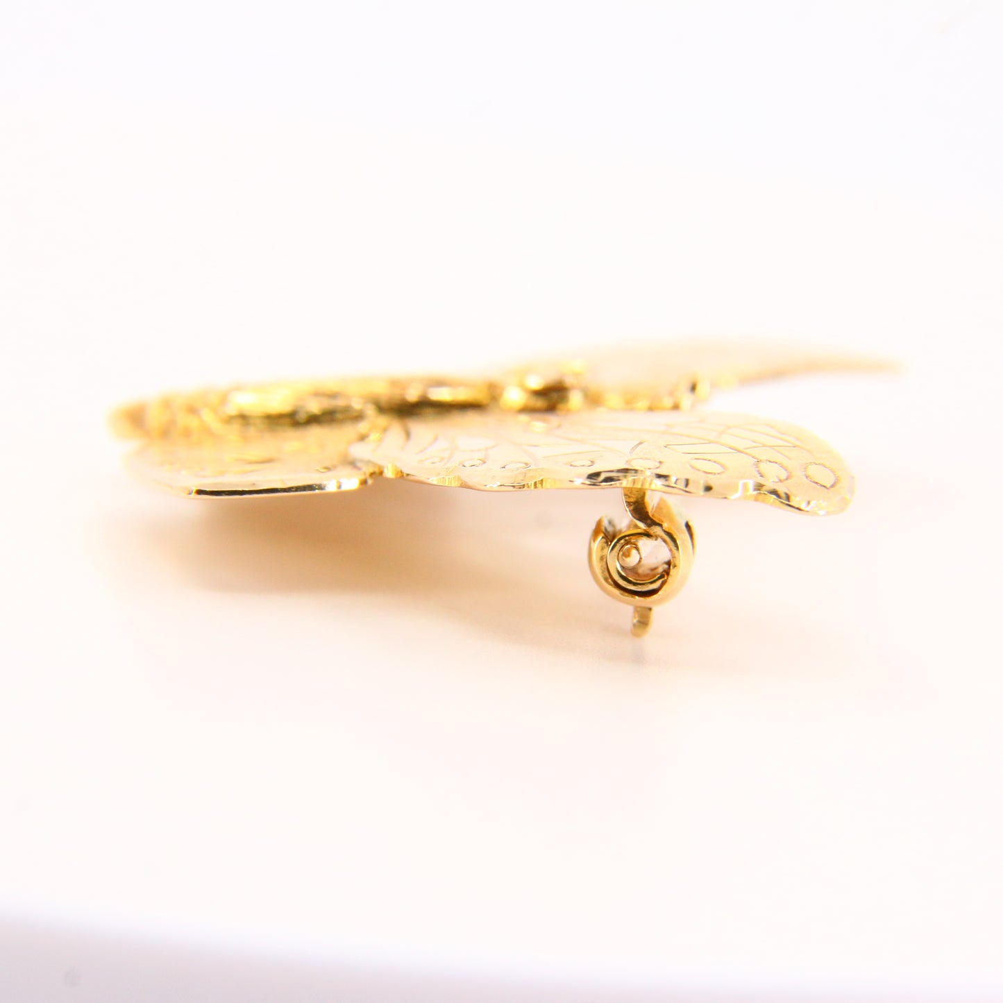 Vintage 9ct Butterfly Brooch Detailed 9 Carat Hallmarked Yellow Gold Boxed Gift